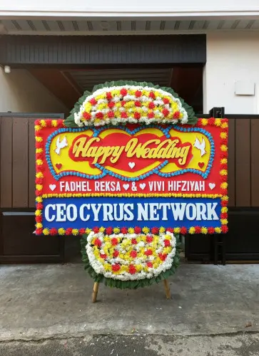 Papan Bunga Pernikahan cicendo